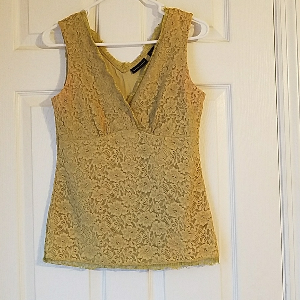 New York and Company Lace Sleeveless Top